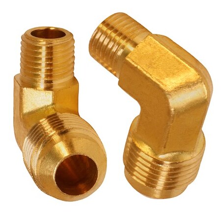 EVERFLOW Everflow F49R-1238 Brass Flare x MIP Reducing 90 Degree Elbow Pipe Fitting