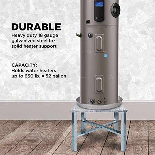 EVERFLOW Everflow GWHS21 Water Heater Stand 21 Inches Galvanized Steel