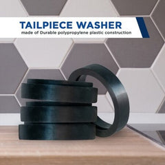 EVERFLOW Everflow P1324 1-1/2 Inch Rubber Tailpiece Washer for Tubular Drain Applications