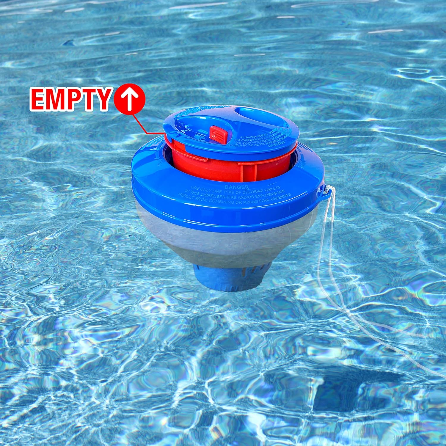 JED POOL TOOLS JED Pool Tools 10-445 Pro Floating Chlorinator for Swimming Pools - 16 Ounces