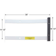 S.R. SMITH TSS-6 Techni-Spring Assembly for 6ft Diving Board with Hardware White