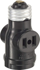 LEVITON Leviton 1403 Two Outlet Socket Adapter 120 Volts 1 Pack