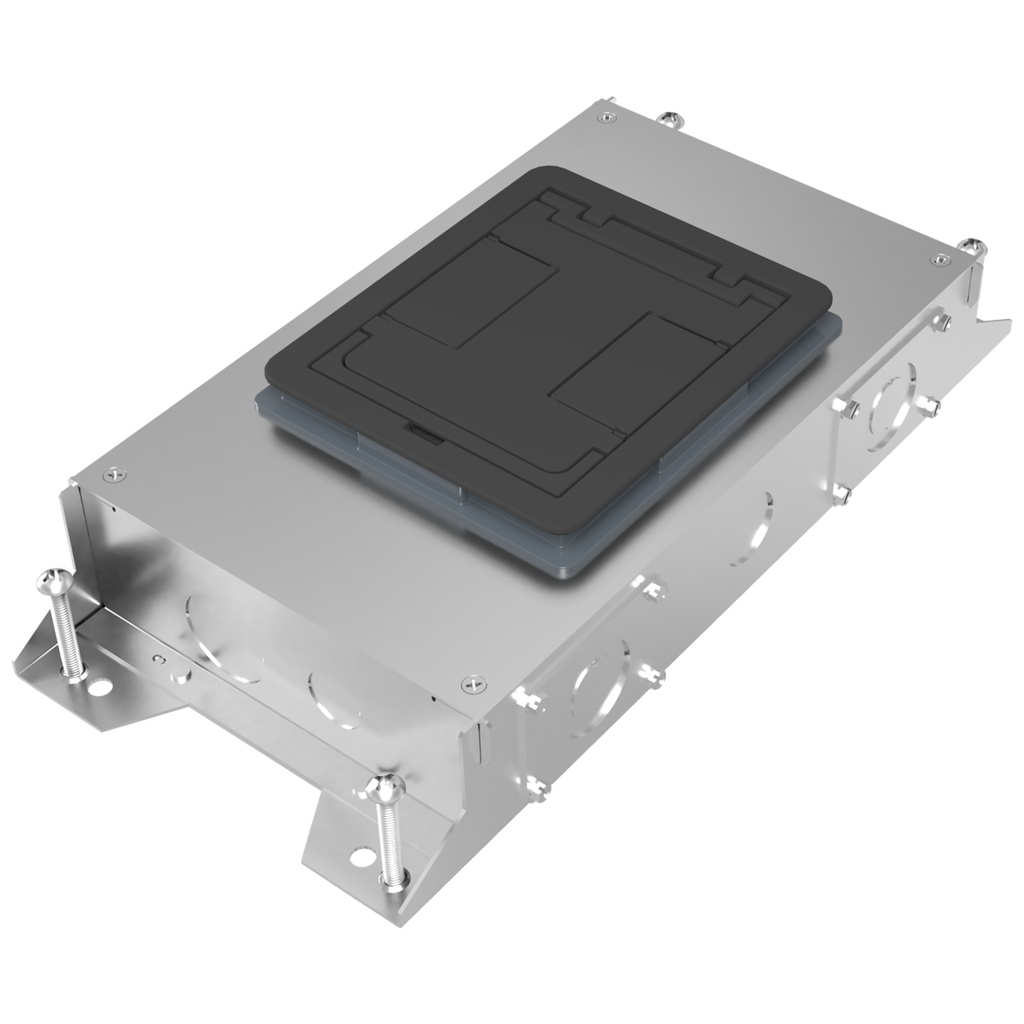 WIREMOLD Wiremold RFBA2R30 Electrical Floor Box 2 Gang Rectangular Cover