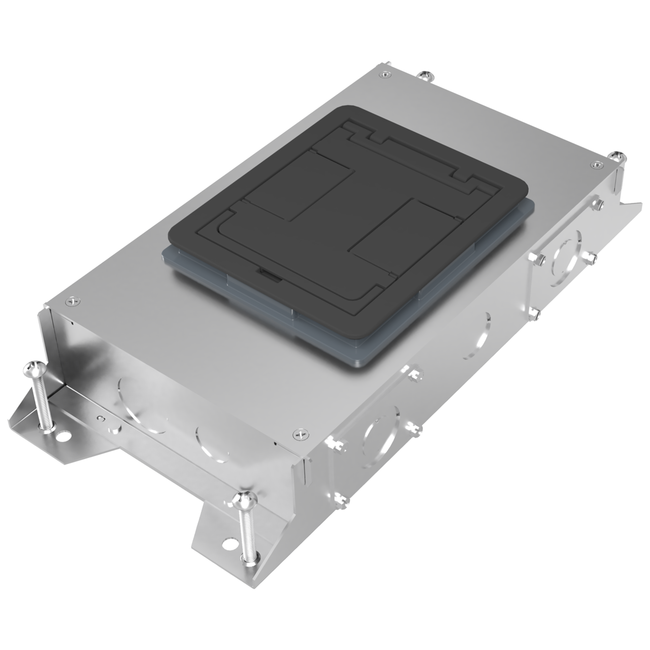 WIREMOLD Wiremold RFBA2R30 Electrical Floor Box 2 Gang Rectangular Cover