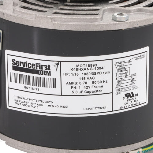 TRANE MOT18993 BLOWER MOTORS