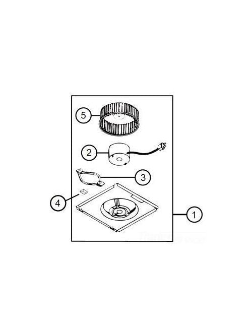 BROAN-NUTONE Broan-NuTone S97017706 Ventilation Fan Motor Assembly 120 Volts