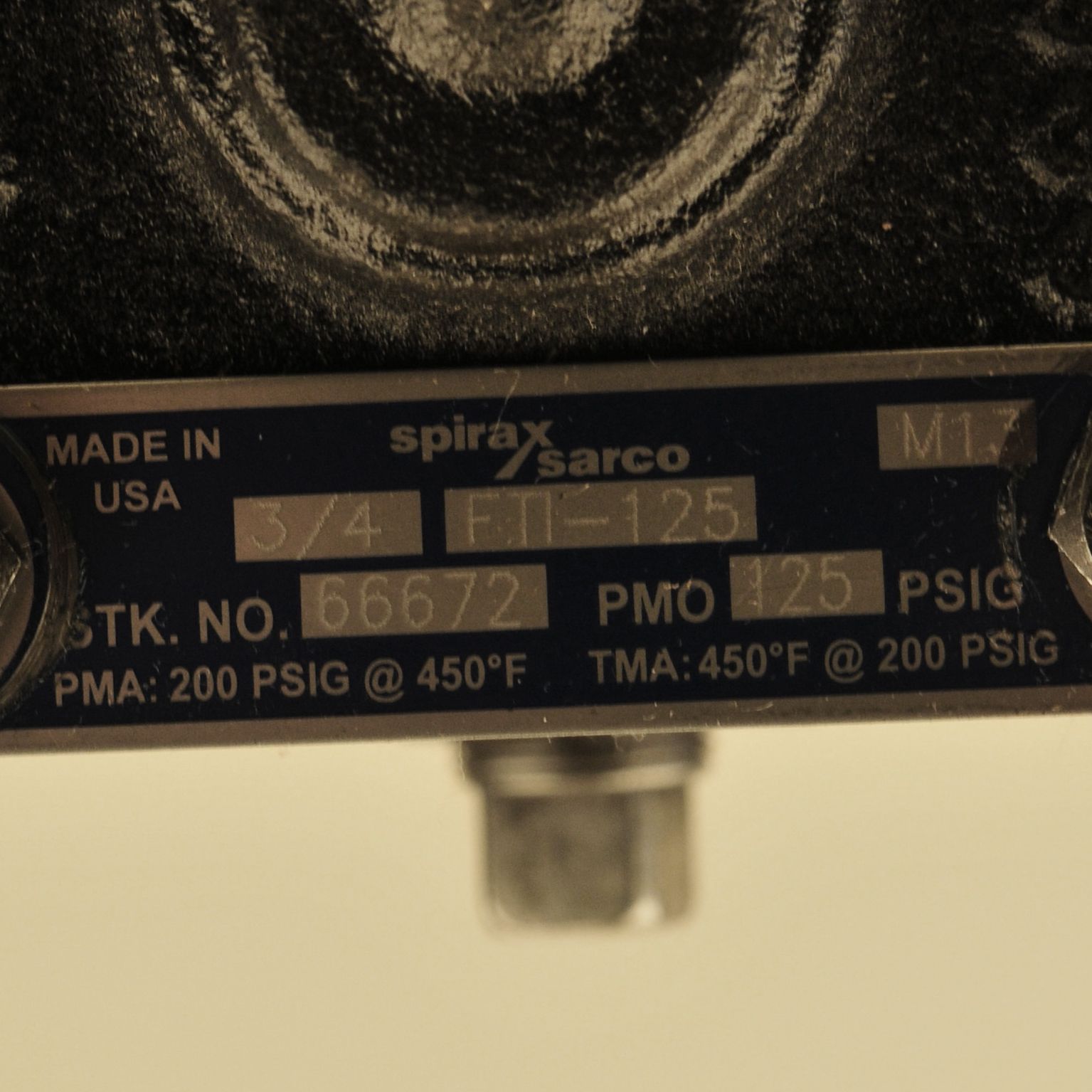 SPIRAX SARCO Spirax-Sarco 66672 FTI-125 Cast Iron Float & Thermostatic Steam Trap 3/4 inch 125 PSI