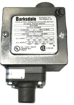 BARKSDALE E1H-H250 PRESSURE SWITCHES