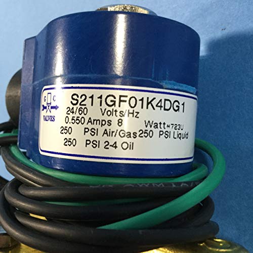 GC VALVES GC Valves S211GF01K4DG1 Solenoid Valve NC 24 Awo .5 1D 250# G1