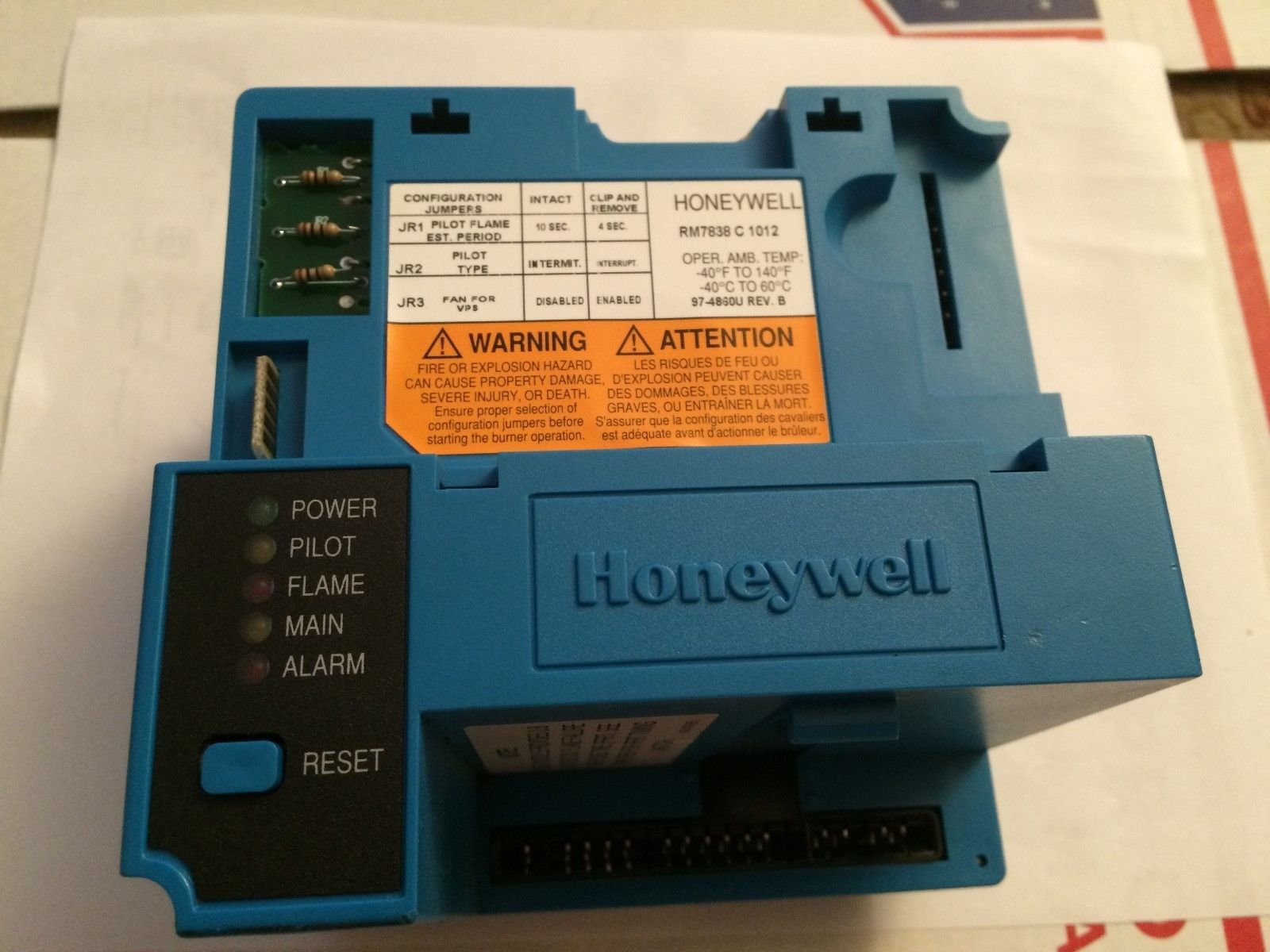 HONEYWELL RM7838C1012 CONTROL BOARDS