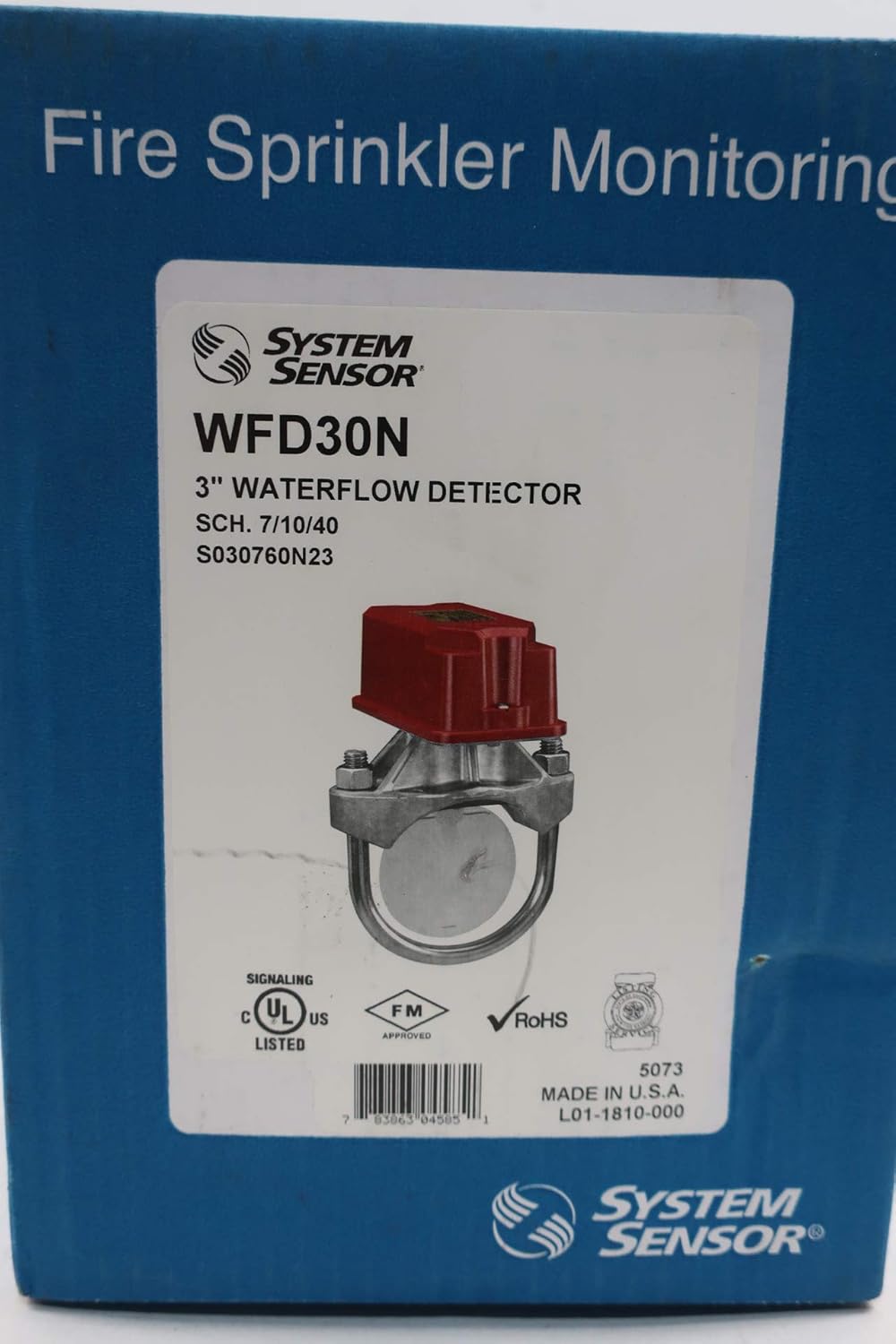 SYSTEM SENSOR System Sensor WFD30N Water Flow Detector 3 Inch NEMA4