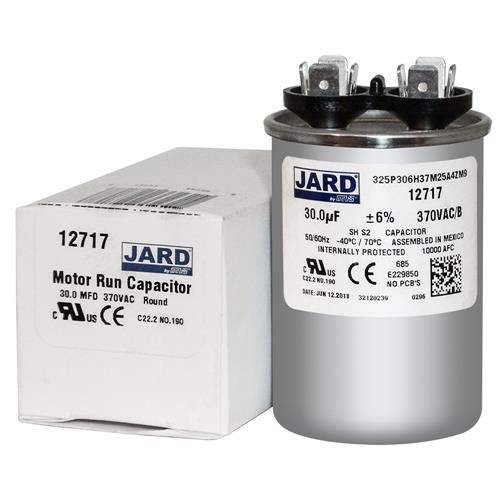 MARS Mars 12717 Motor Run Capacitor Round 30 uf MFD 370 Volt VAC