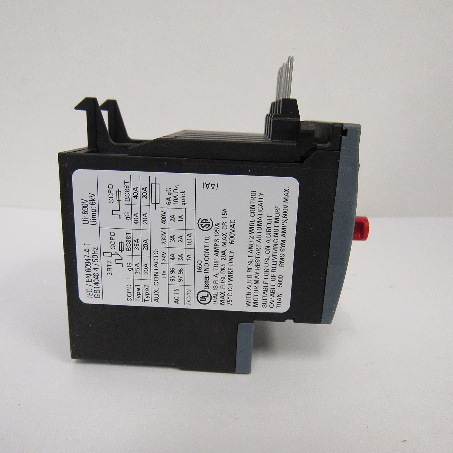 SIEMENS Siemens 3RU2116-1FB0 Overload Relay 3.5-5.0 AMP