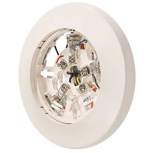 SYSTEM SENSOR System Sensor B114LP Smoke Detector Base 120V AC 4-Wire Low-Profile Ivory