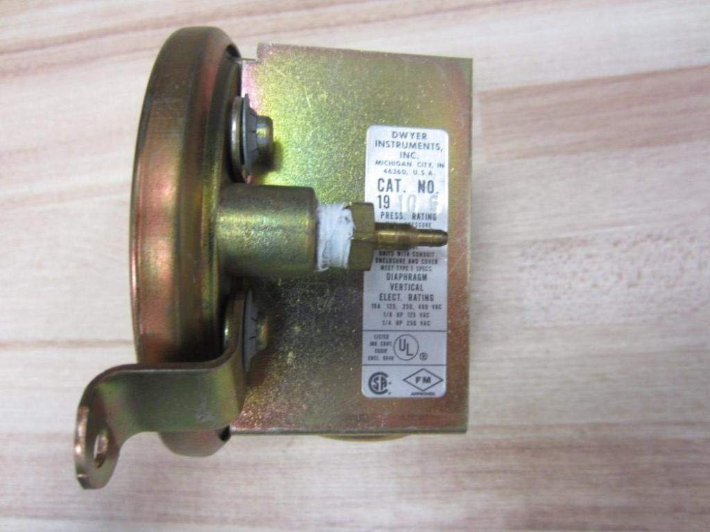 DWYER Dwyer 1910-5 Compact Low Differential Pressure Switch for HVAC Systems
