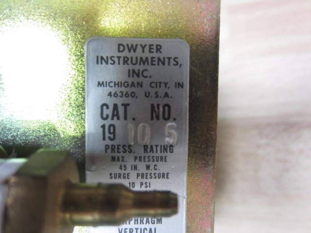 DWYER Dwyer 1910-5 Compact Low Differential Pressure Switch for HVAC Systems