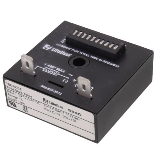 LITTELFUSE LITTELFUSE TDU3000A SOLID STATE TIMER 1 TO 1023 SEC DELAY ON MAKE
