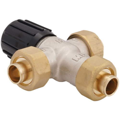 RESIDEO Resideo Braukmann AM100C1070-US-1LF 1/2 inch Lead Free Mixing Valve Union Sweat (70-120F)