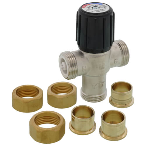 RESIDEO Resideo Braukmann AM101C1070-US-1LF 3/4 Inch Union Sweat 1070 Mixing Valve Lead Free
