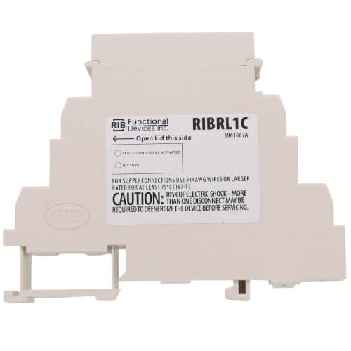FUNCTIONAL DEVICES Functional Devices RIBRL1C DIN Rail Relay 10 Amp SPDT 10-30 Vac/dc