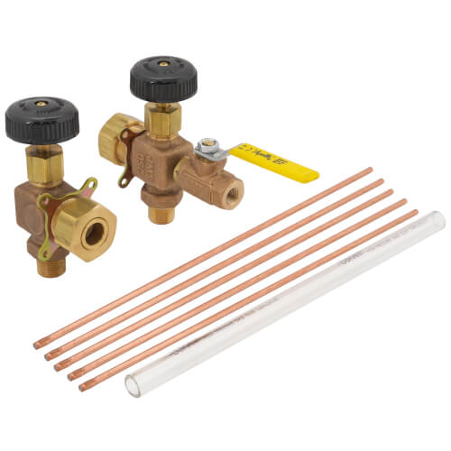 APOLLO VALVES Apollo Valves 24-302-00 1/2 Inch Bronze Liquid Level Gauge With 12 Inch Glass and Rod