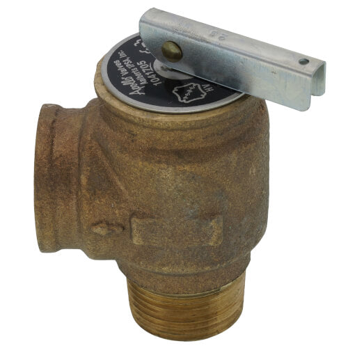 APOLLO VALVES Apollo Valves 10-417-05 Safety Relief Valve 3/4 Inch MPT x FPT 20 - 80 PSI Bronze Body