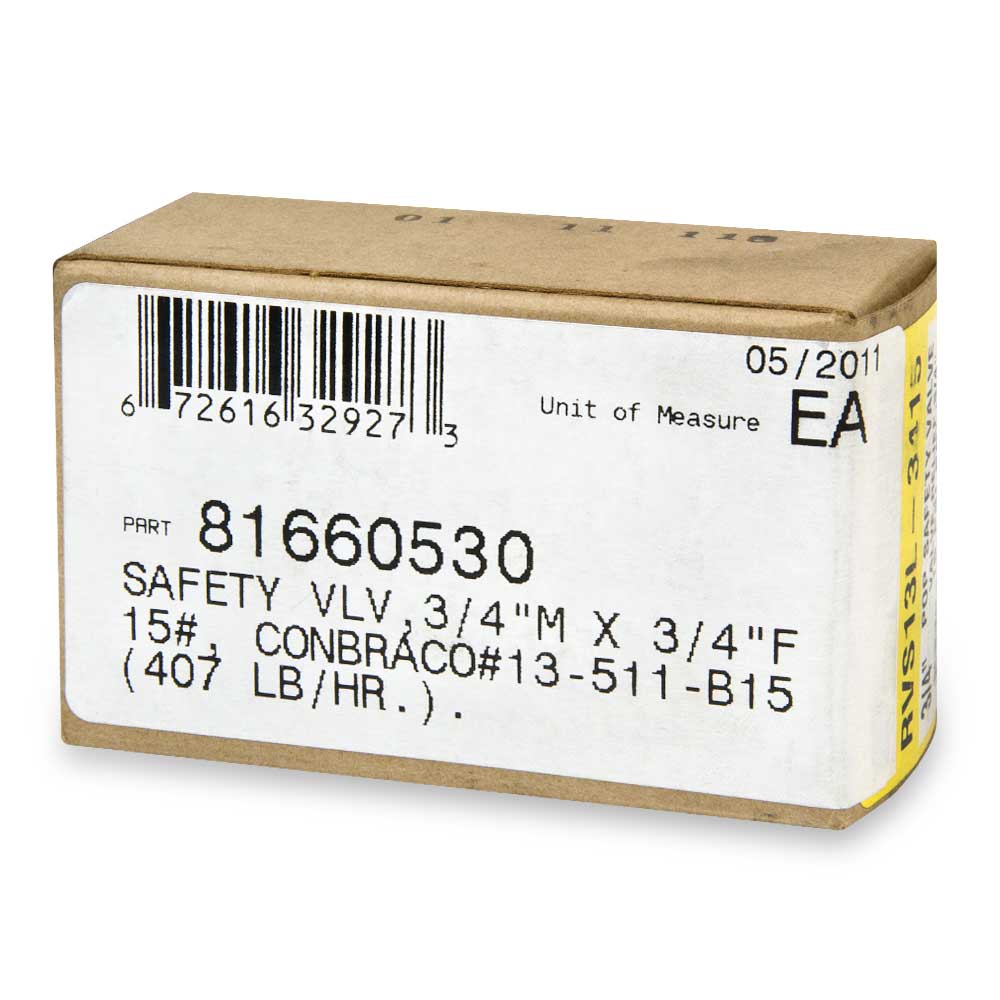 BURNHAM 81660530 RELIEF VALVES