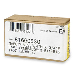 BURNHAM 81660530 RELIEF VALVES
