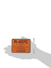 DiversiTech 04407 Refrigerant Label R-407C