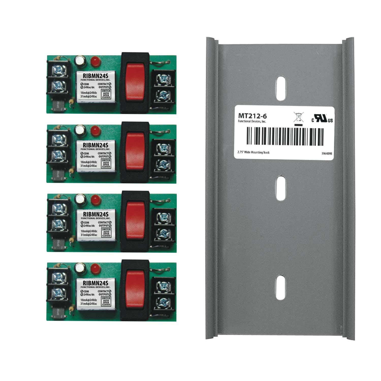 FUNCTIONAL DEVICES RIBMN24S-4T RELAYS