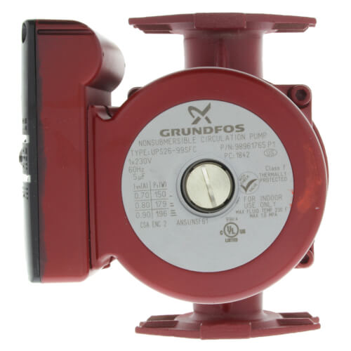 GRUNDFOS Grundfos UPS26-99SFC Stainless Steel Circulator Pump 1/6HP 230V 1Ph 3-Speed 98961765