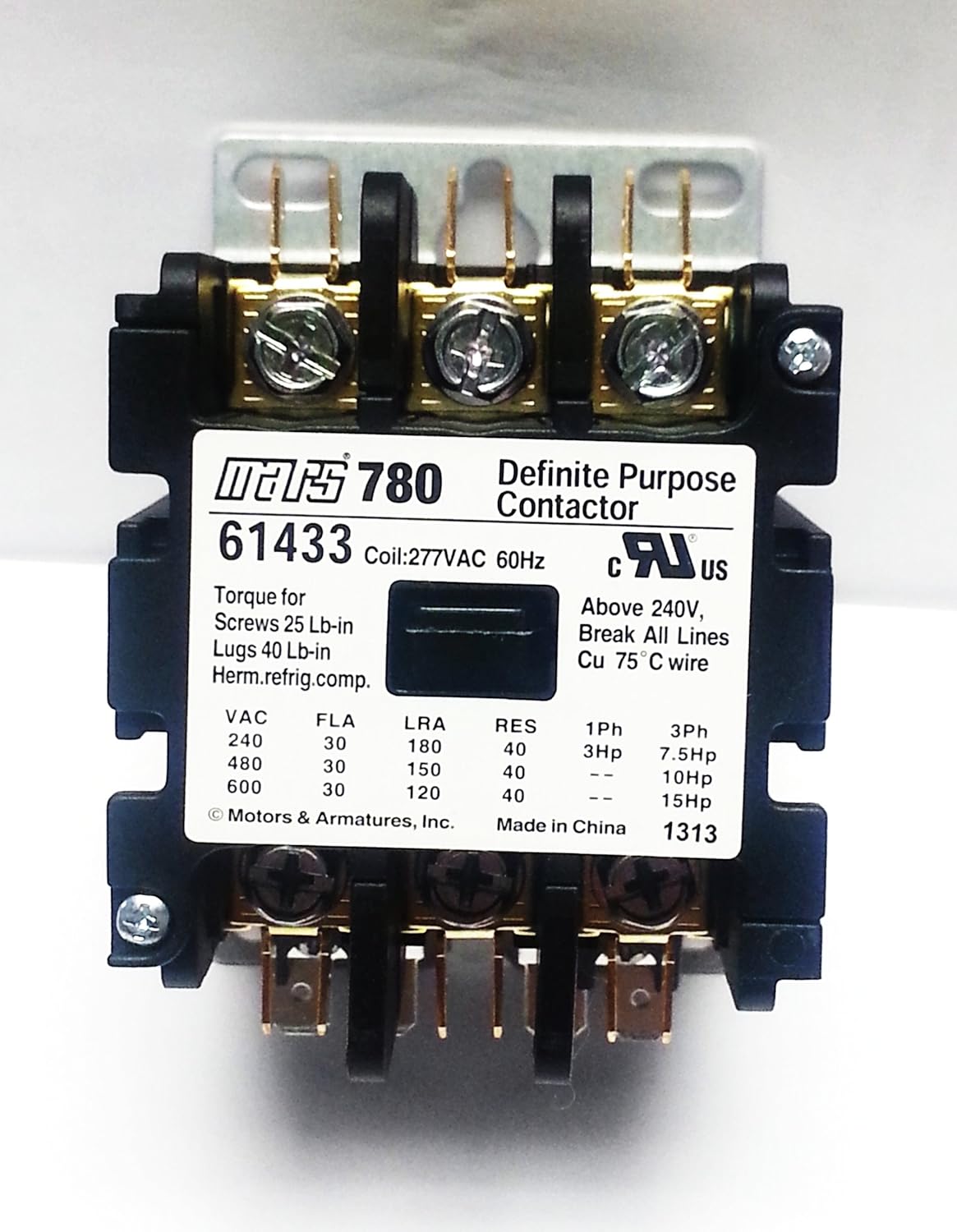 MARS 61433 CONTACTORS