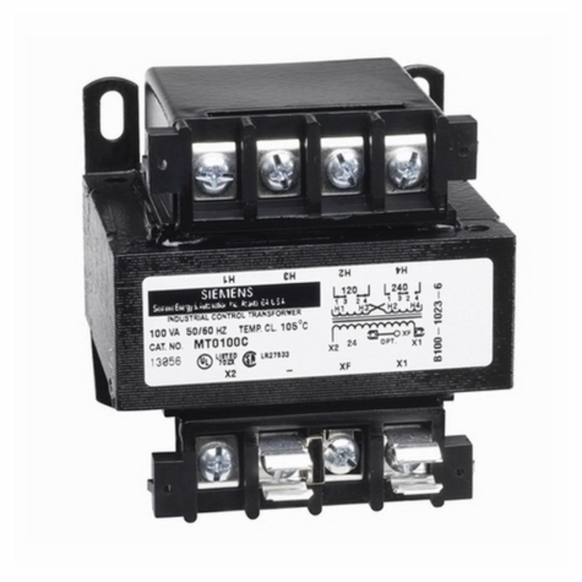 SIEMENS SIEMENS MT0050B Industrial Power Transformer 50VA 240 x 480 Primary Volts 24 Secondary Volts