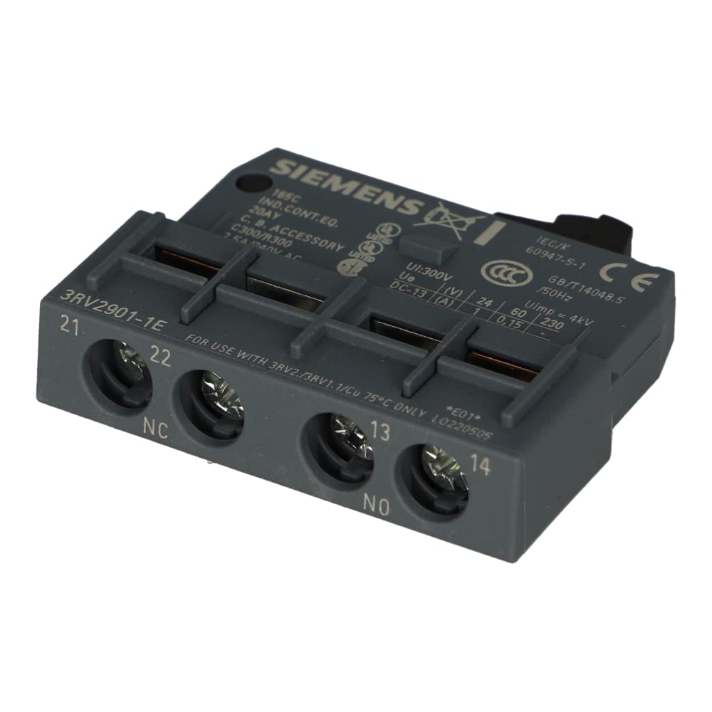 SIEMENS 3RV29011E AUXILIARY SWITCHES
