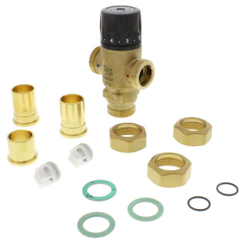 CALEFFI Caleffi 521509AC 3/4 Inch Sweat Union Thermostat Mixing Valve