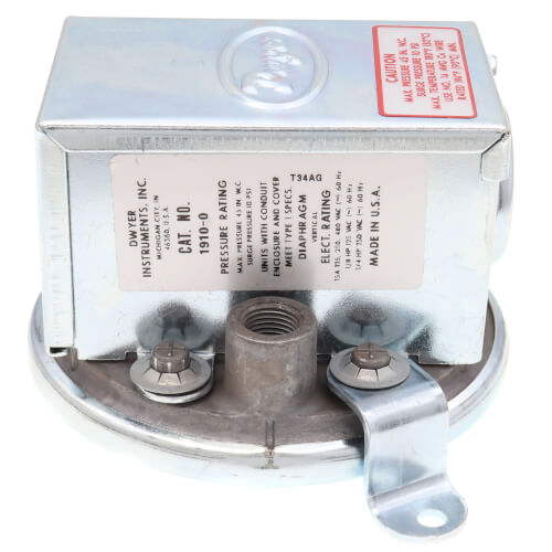 DWYER Dwyer 1910-0 Series 1900 Compact Low Differential Pressure Switch
