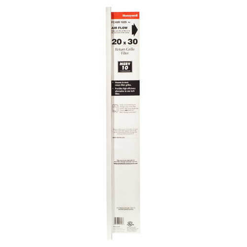 RESIDEO BRAUKMANN Honeywell Home FC40R1029 20 x 30 x 3 Inch Air Filter MERV 10 for HVAC Systems