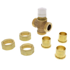 RESIDEO Honeywell Home V135A1014 1 Inch 3-Way Mixing Valve for Hydronic Heating Systems
