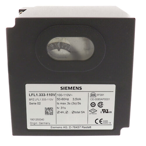 SIEMENS Siemens LFL1.333-110V Gas Burner Control 110V 25-Second Purge Replacement LFL1.333-110V