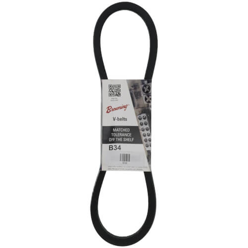 BROWNING Browning B34 Super Gripbelt V-Belt B Belt Section 21/32 x 7/16 35.8 Pitch Length