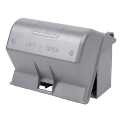 ABB ABB CKMU Red Dot Universal Medium Weatherproof While-In-Use Cover 1 Gang Silver