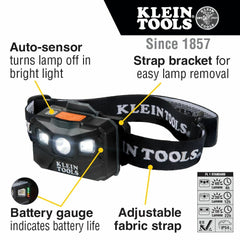 KLEIN TOOLS KLEIN TOOLS 56048 Rechargeable Headlamp LED 400 Lumens All-Day Runtime