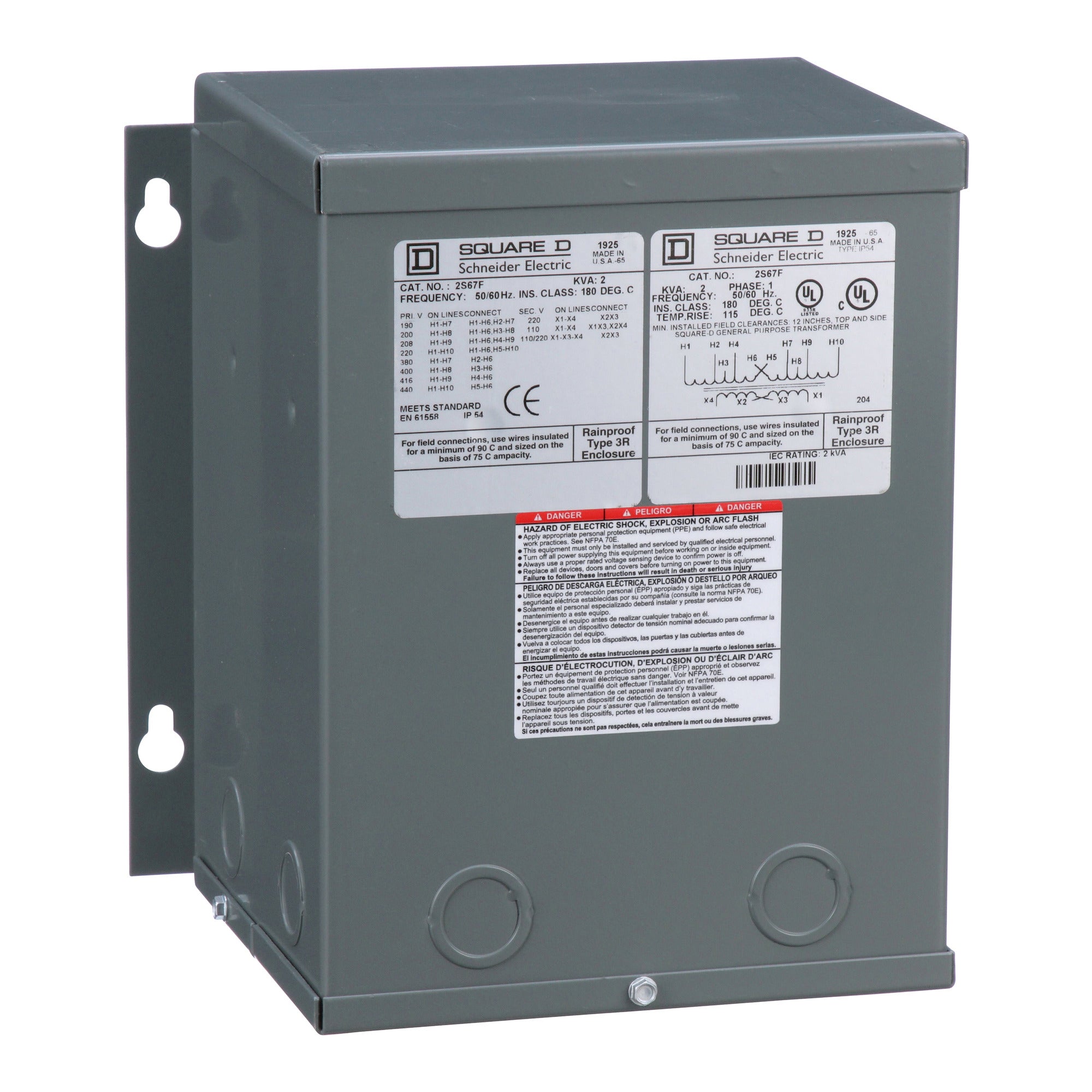 SCHNEIDER ELECTRIC 2S67F TRANSFORMERS