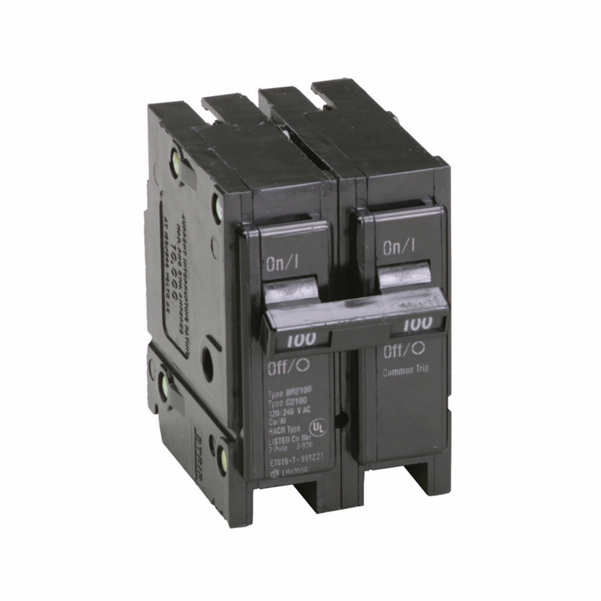 EATON Eaton BR2100 Circuit Breaker 120-240V 100-Amp 2-Pole Thermal Magnetic