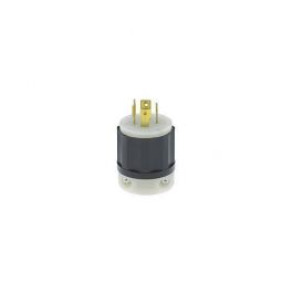 LEVITON Leviton 2411 Locking Plug 20 Amp 125/250 Volt L14-20P Industrial Grade Grounding
