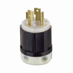 Leviton 2411 Locking Plug 20 Amp 125/250 Volt L14-20P Industrial Grade Grounding