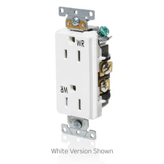 Leviton WTD15-E Decora Plus Duplex Receptacle 15 Amp 125 Volt