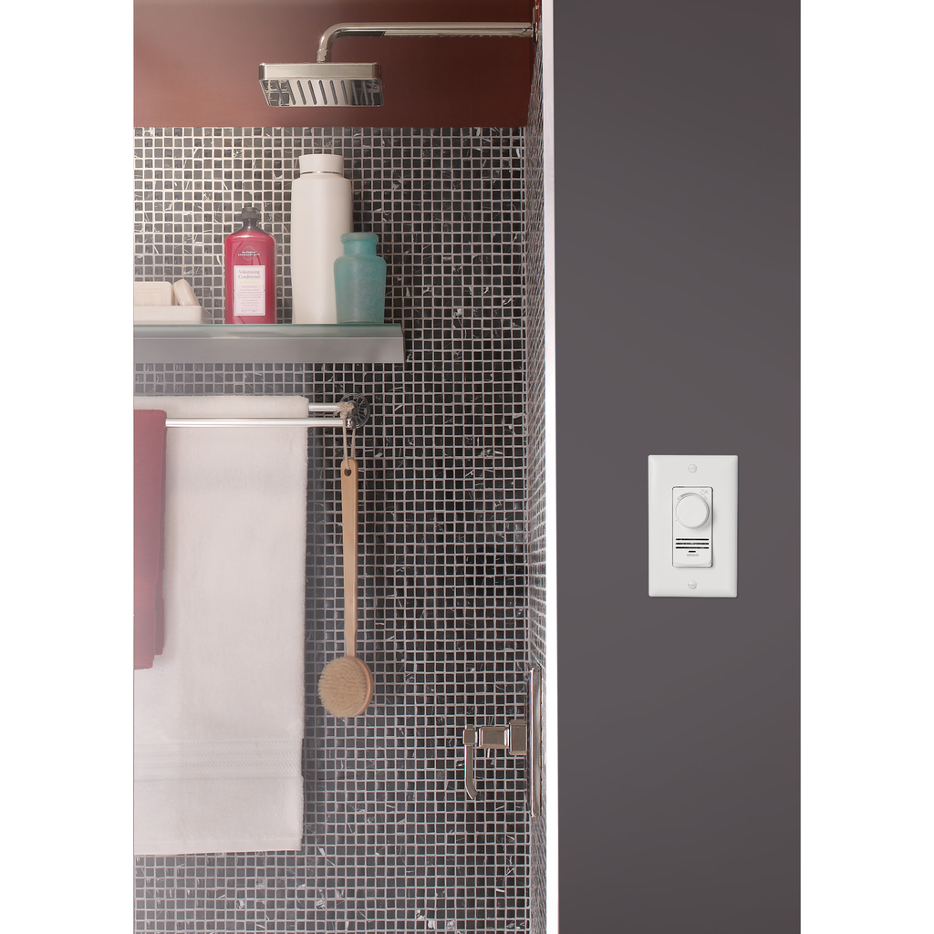 BROAN-NUTONE Broan-NuTone DD500W Digital Dehumidistat White 120 Volt 9 Amp Single-Gang Box
