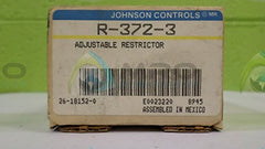 JOHNSON CONTROLS Johnson Controls R-372-3 Adjustable Restrictor HVAC Control Accessory