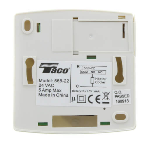 TACO Taco 568-22 Battery Operated Digital Display Thermostat Replacement for 568-21, 568-20